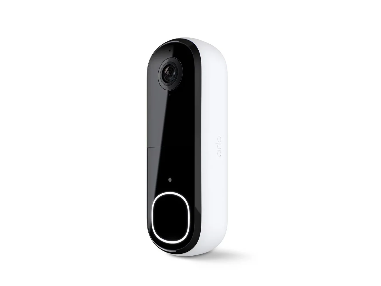 **Arlo - Smart Wi-Fi Video Doorbell (2nd Generation) - Wired/Battery Operated with 2K Resolution - White**