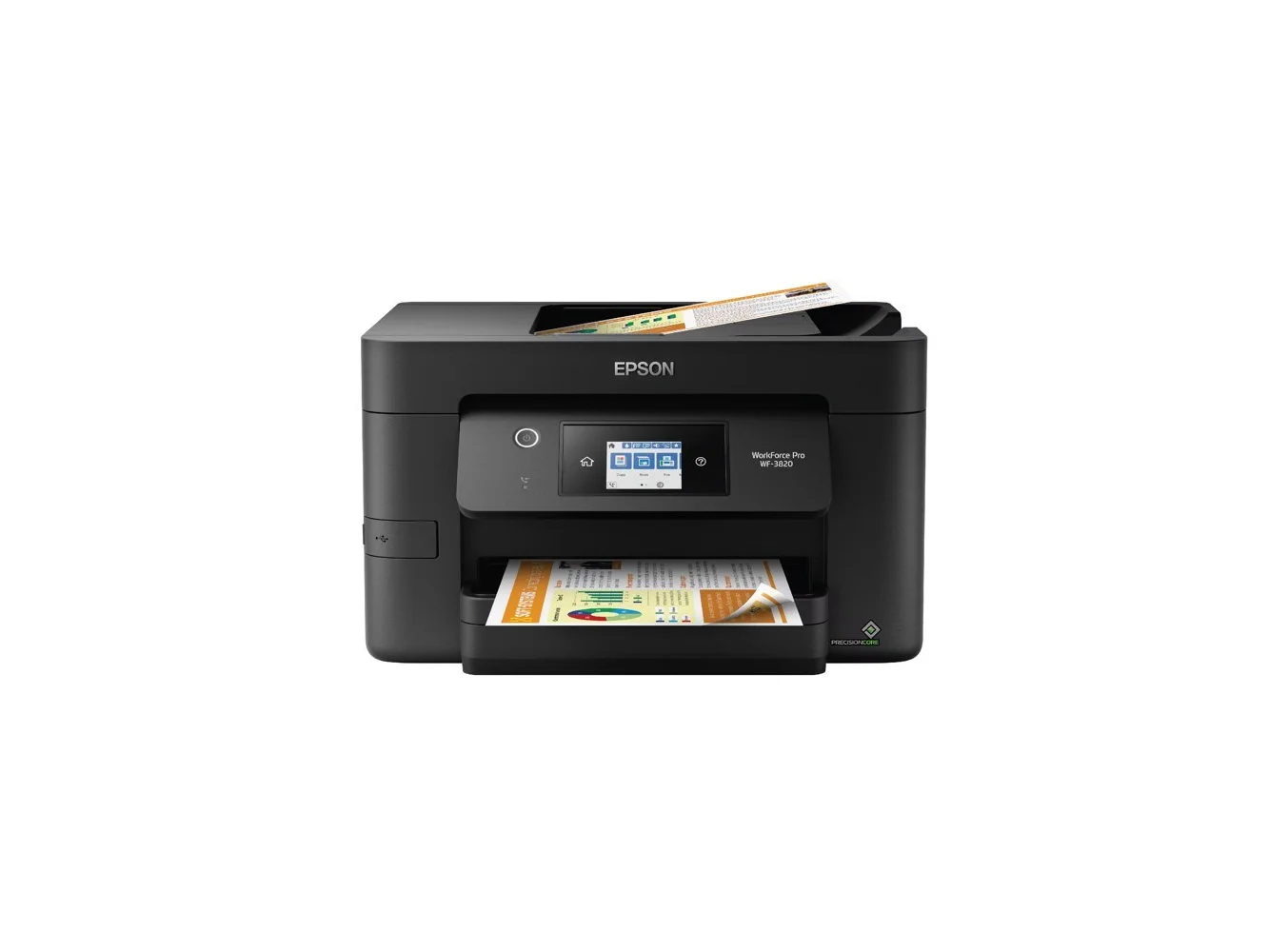 **Epson - WorkForce Pro WF-3820 Wireless All-in-One Inkjet Printer - Black**