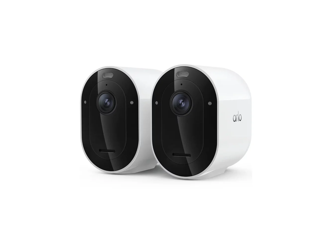 **Arlo - Pro Outdoor Security Camera 2K HDR (6th Gen, 2025 Release) - Wireless, Rechargeable Battery, 2-Cam - White**