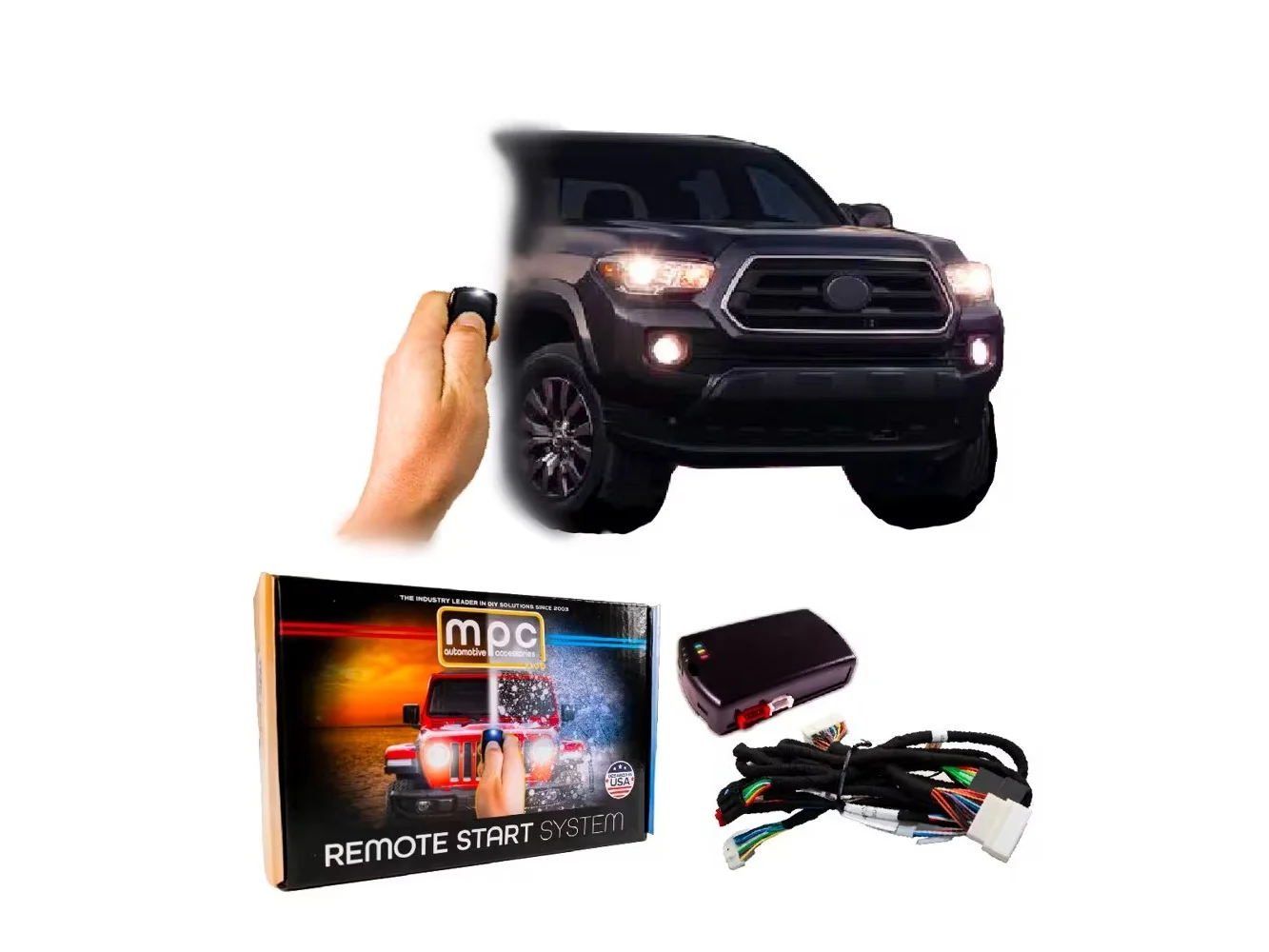 **MPC - OEM Remote Activated Remote Start For 2020-2023 Toyota Tacoma - Black**