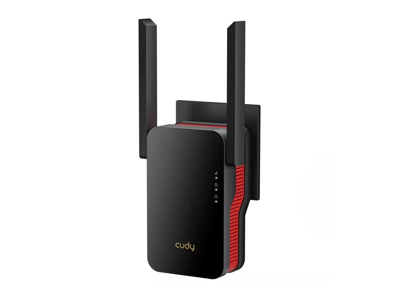 **Cudy - AX3000 Dual Band Wi-Fi 6 Extender & Repeater, 3000 Sft., 70 Devices, 802.11ax, 160MHz, MU-MIMO, OFDMA, WPA3 - Black**