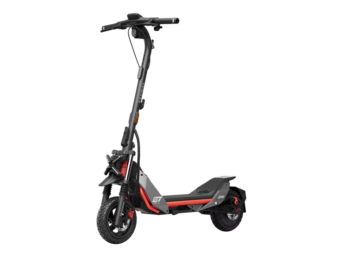 **Segway - ZT3 Pro Electric Scooter - High Performance Commuter w/ 43.5 Mile Range, 24.9 MPH Max Speed & Dual Hydraulic Suspension - Black**