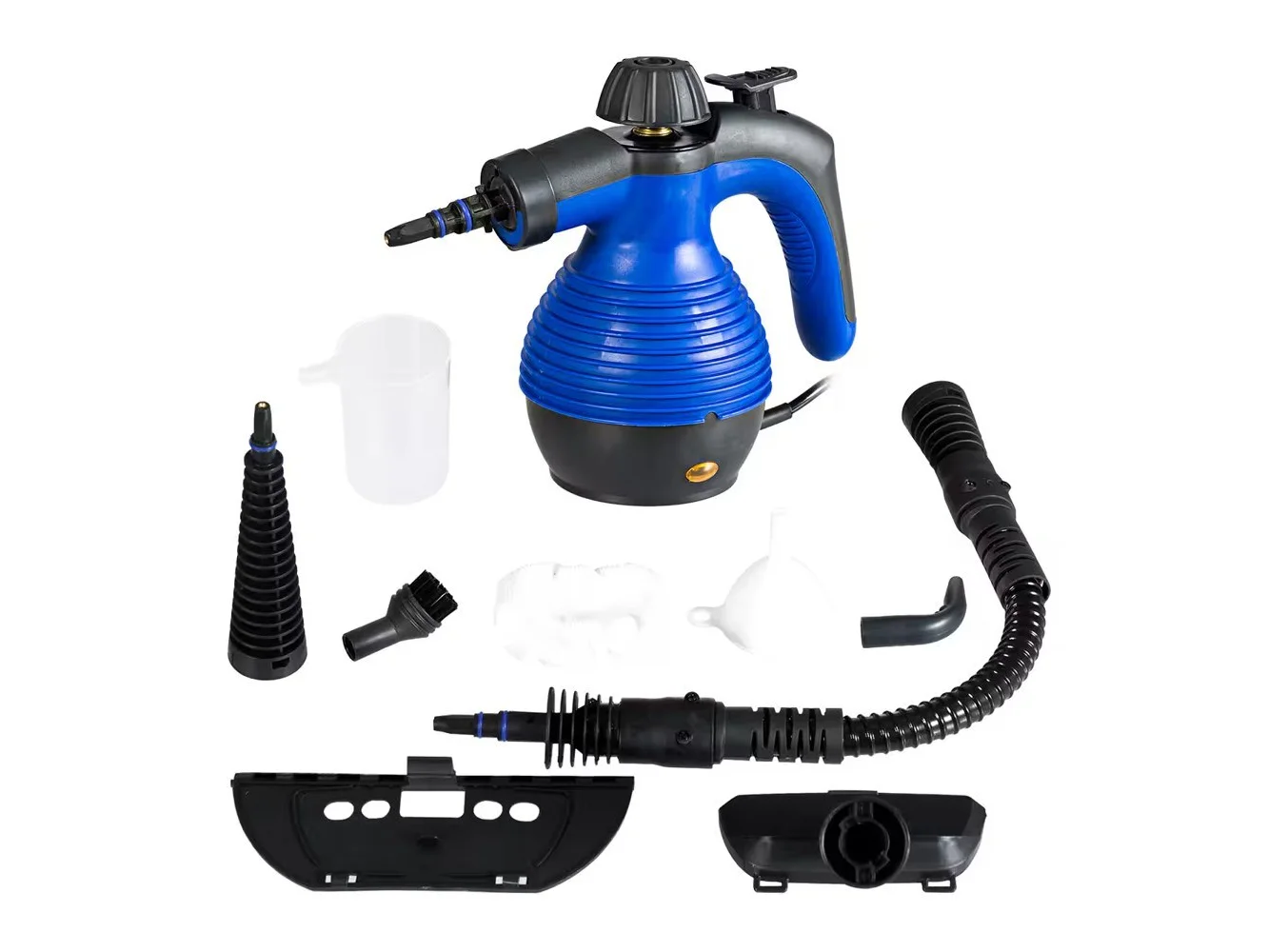 **Costway - Multifunction Portable Steamer Household Steam Cleaner 1050W with Attachments - Blue**