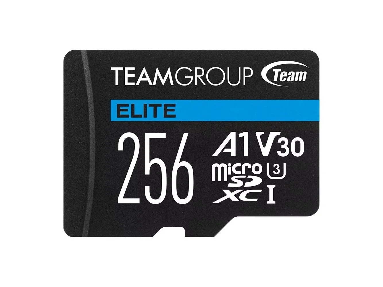 **Team Group - 256GB Elite microSDXC U3 V30 A1 4K UHD Card with Adapter, 100MB/s (TEAUSDX256GIV30A103)**