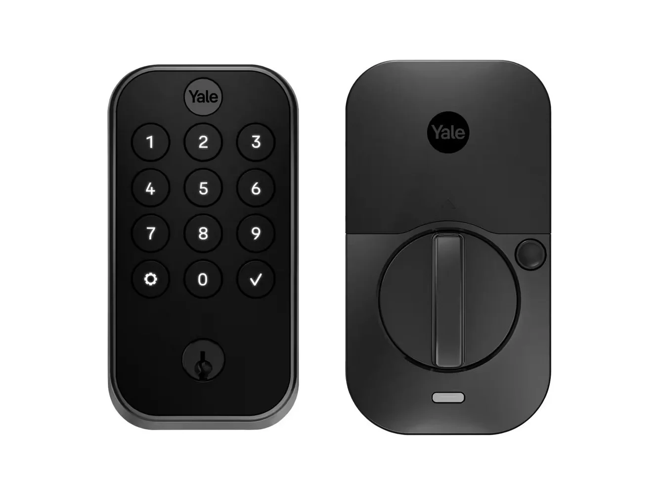 **Yale - Assure Lock 2 - Smart Lock Wi-Fi Deadbolt with Push Button Keypad | Key Access - Black Suede**
