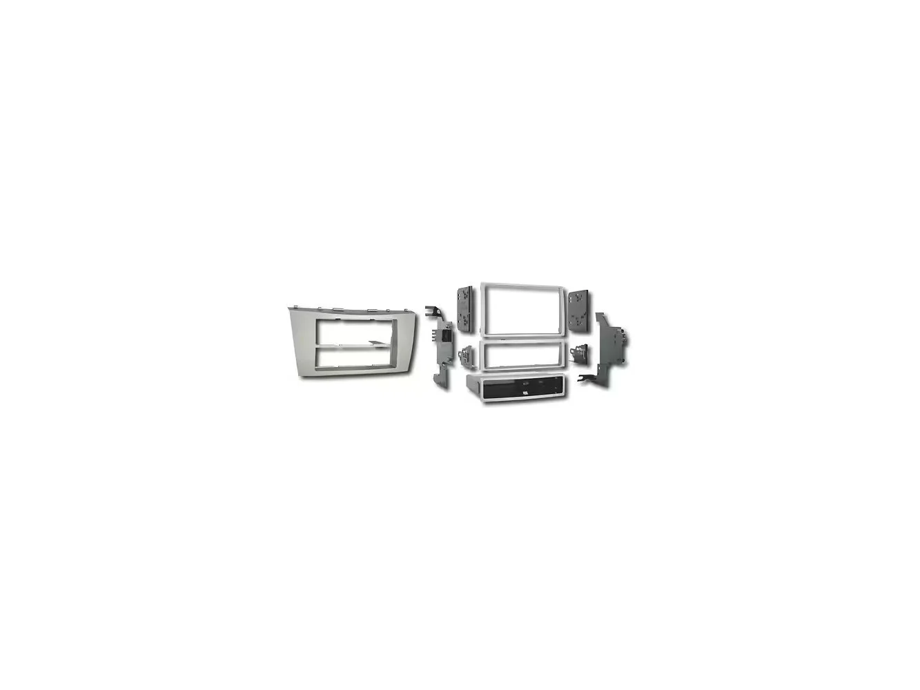 **Metra - Dash Kit for Select 2007-2011 Toyota Camry DIN DDIN - Silver**