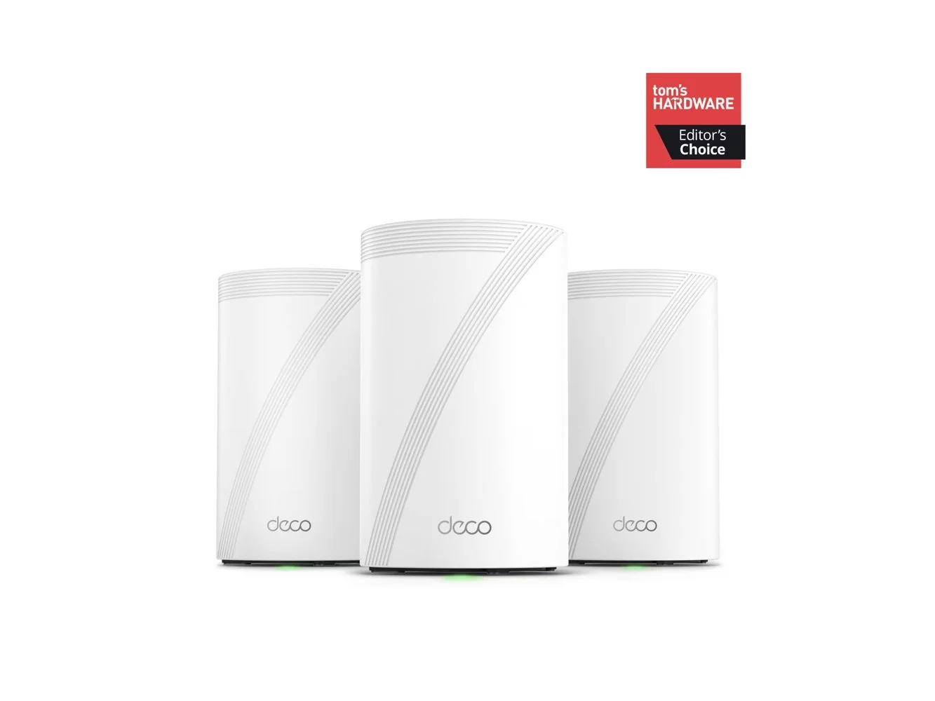 **TP-Link - Deco 7 Pro BE11000 Tri-Band Wi-Fi 7 Whole Home Mesh Router System - Deco BE65 Pro (3-pack) - White**