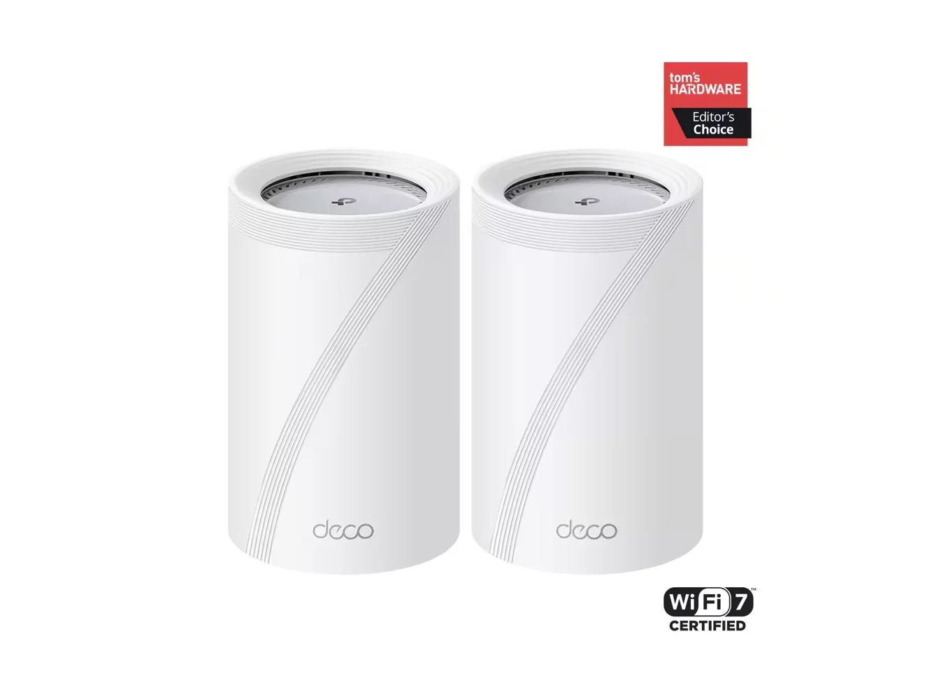 **TP-Link - Deco 7 Pro BE11000 Tri-Band Wi-Fi 7 Whole Home Mesh Router System - Deco BE65 Pro (2-pack) - White**
