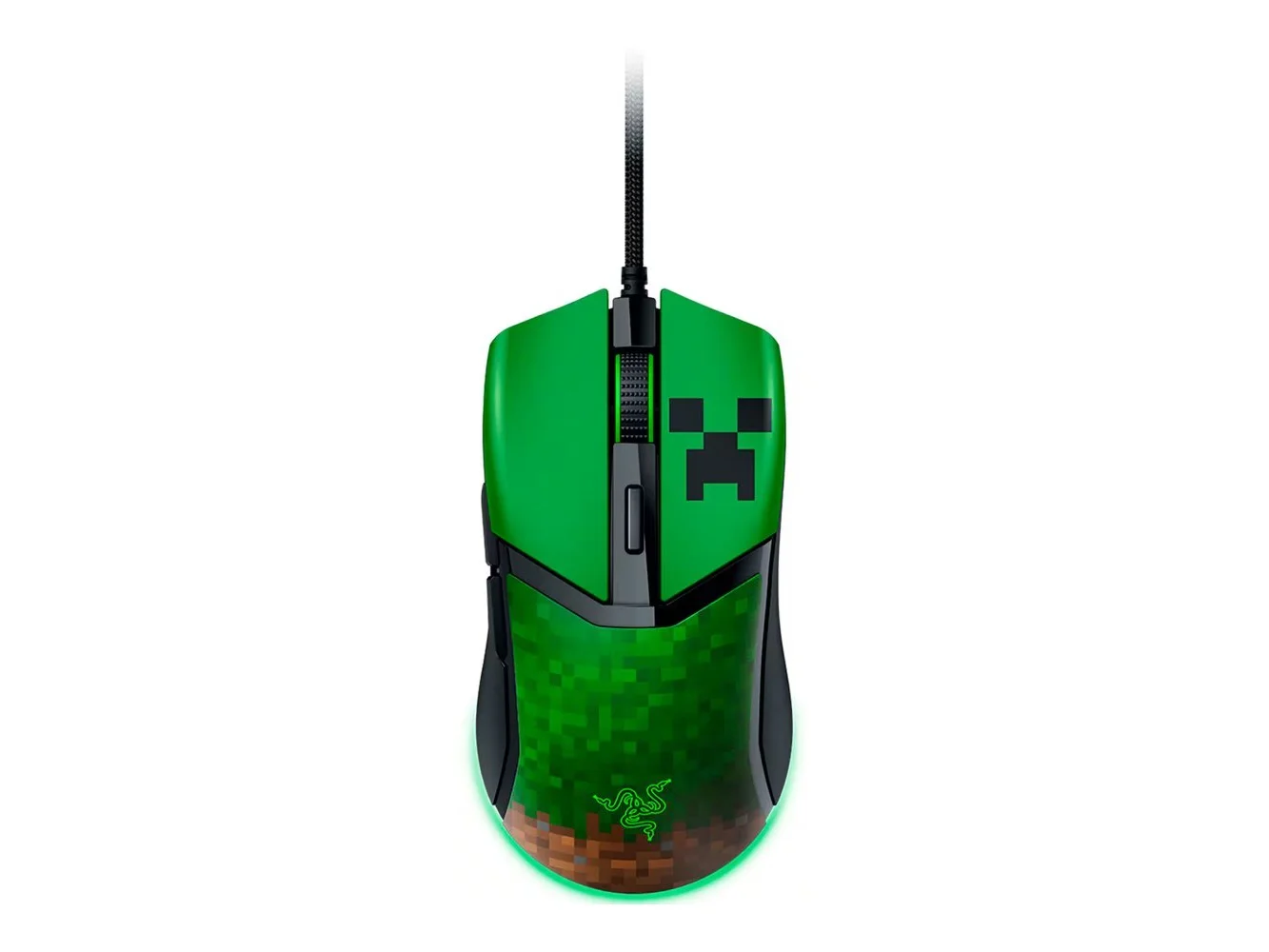 **Razer - Cobra Lightweight Optical Gaming Mouse with Chroma RGB Lighting - Wired - Minecraft Edition**