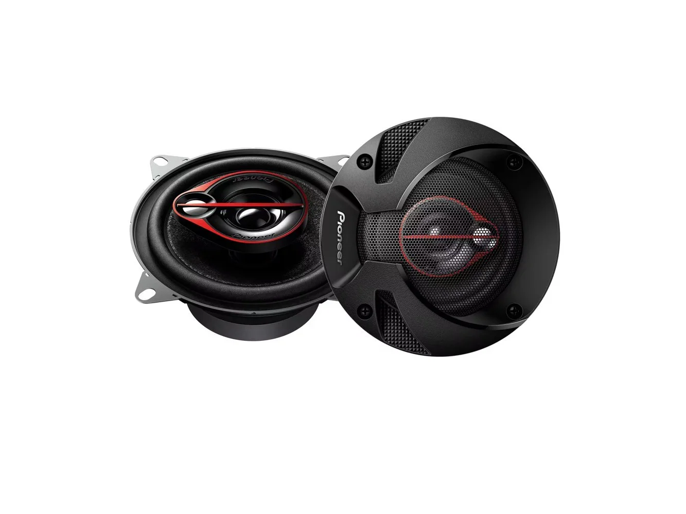 **Pioneer - 4" - 3-way, 210 W Max Power, Coaxial Speakers (pair) - Black**