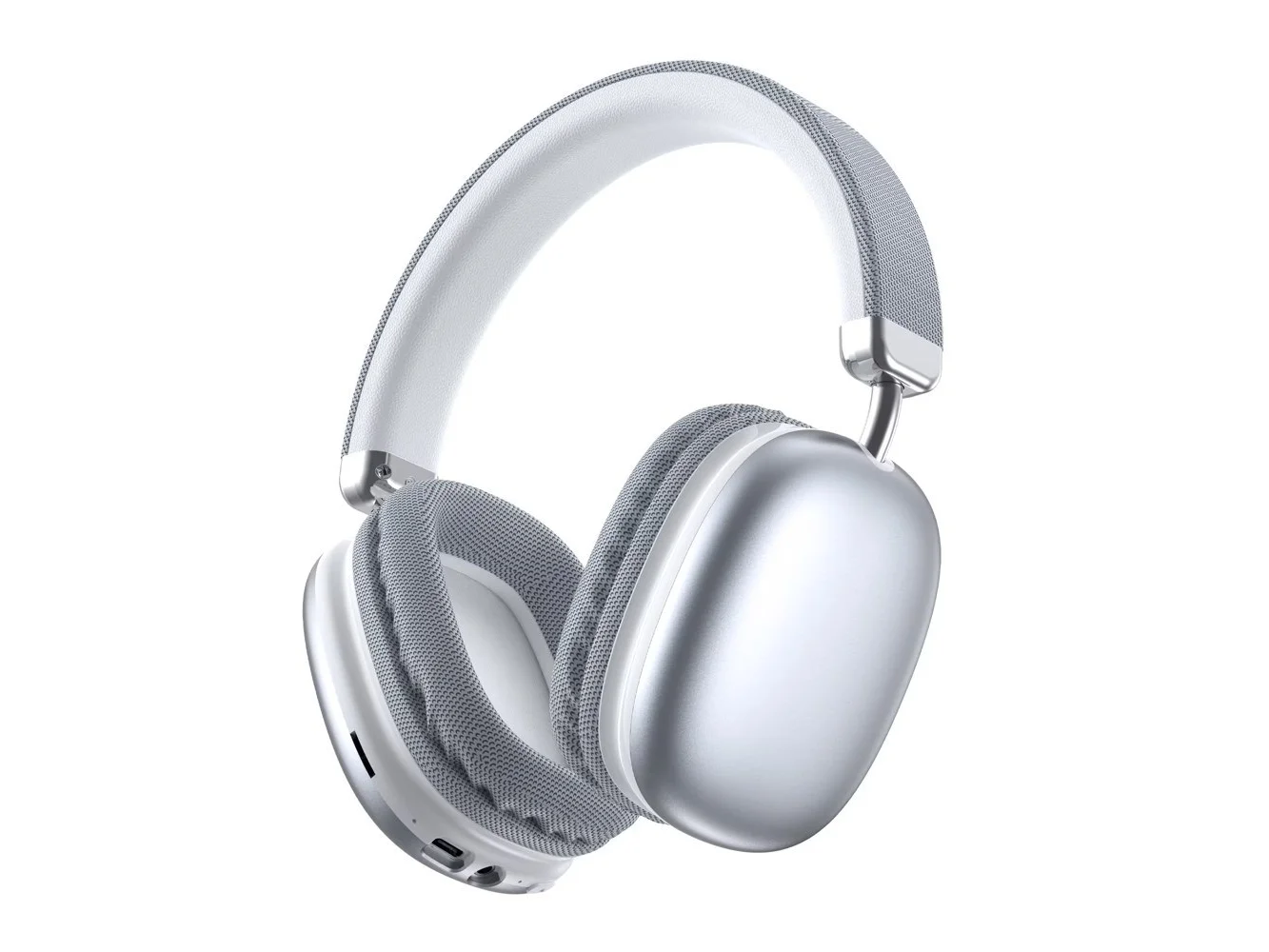 **VEAT00L - Wireless Bluetooth Headphones,40 Hrs Playtime Wireless Over-Ear Headphones,4 Mics ENC Noise Cancelling for Clear Calls - silvery**