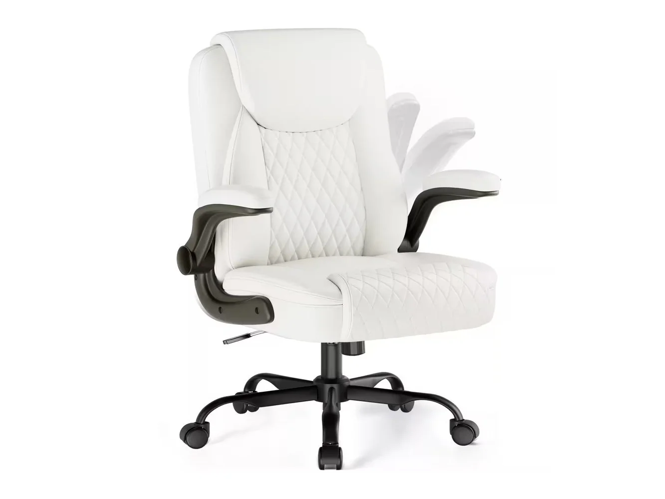 **GTPlayer - Gaming Chair Ergonomic Office Chair with Comfy Lumbar Support Computer Chair - White**