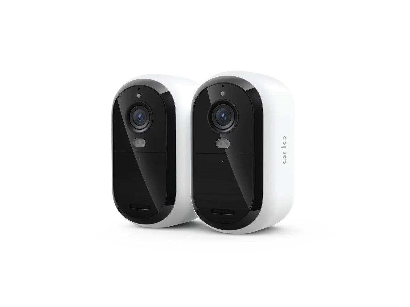 **Arlo - Essential Outdoor Security Camera 2K (3rd Gen) - Wireless, Rechargeable, 2-Cam - White**