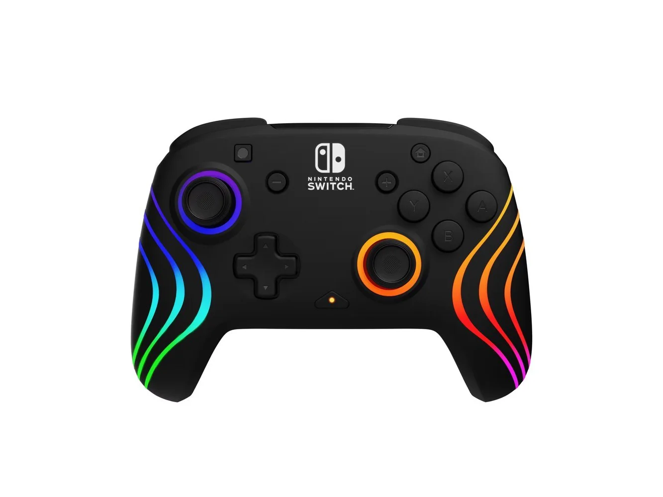 **PDP - Afterglow Wave Wireless RGB Gaming Controller for Nintendo Switch, Nintendo Switch 2 - Black**