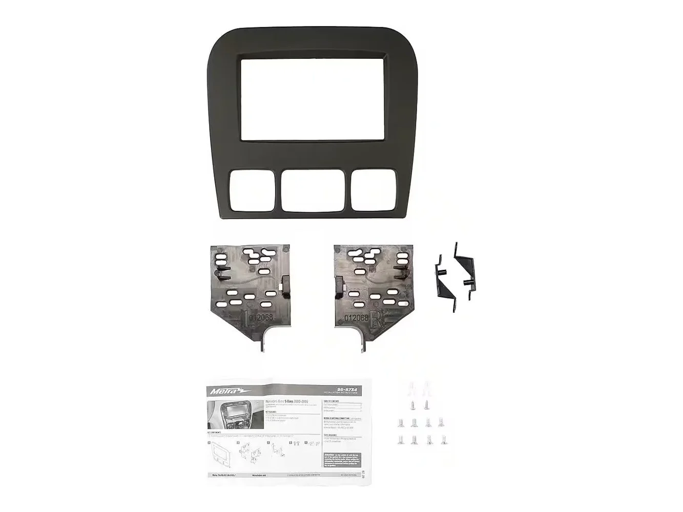 **Metra - Dash Kit for Select 2000-2006 Mercedes-Benz S DIN DDIN - Matte Black**