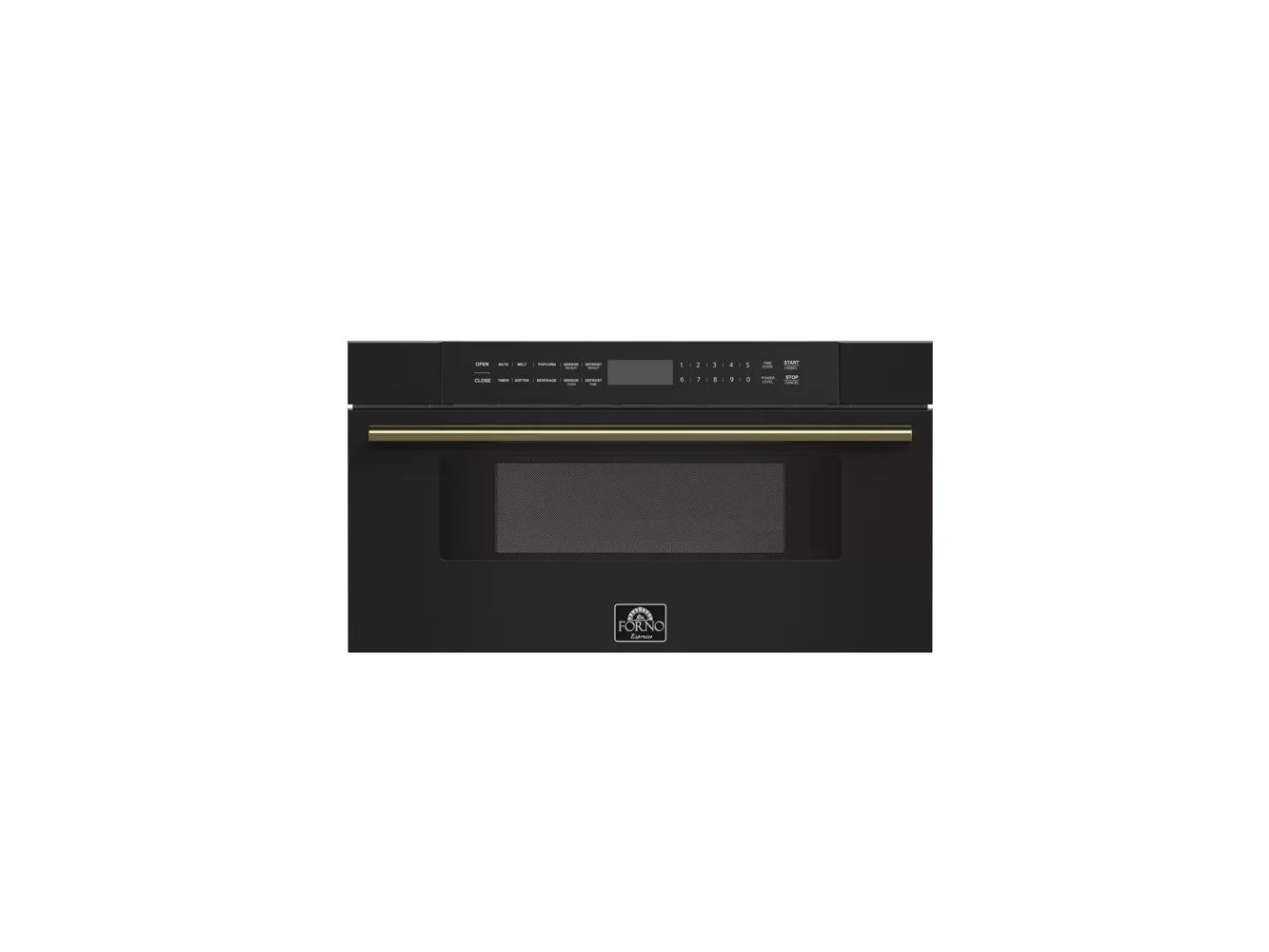 **Forno Appliances - Capoliveri 1.2 cu. ft. Bulit-In Microwave Drawer with Sensor Cooking and Angled Touch Controls - Black**