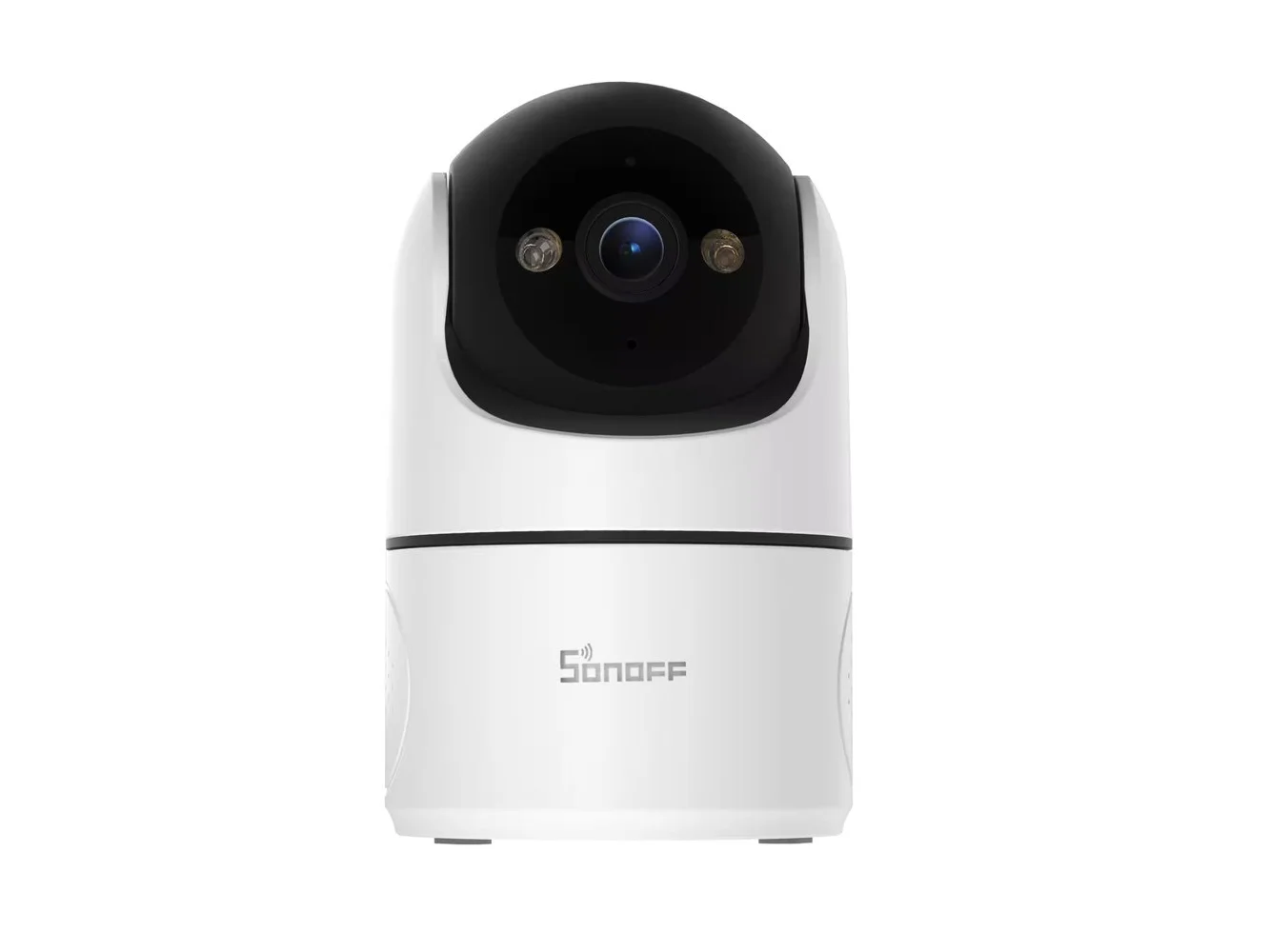 **SONOFF - Smart Indoor Home Smart Security Camera with Smart Night Vision and Works with Alexa and Google Home - White and Black**