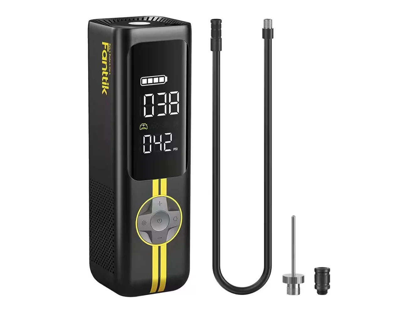 **Fanttik - X8 APEX Portable Air Compressor & Tire Inflator with Power Bank for MPV, Car, E-Bike, Motorcycle - Black**