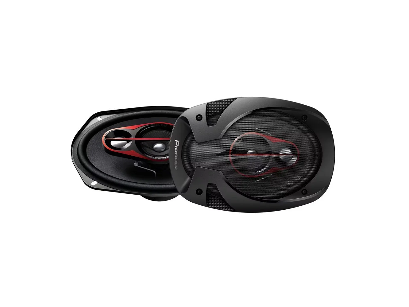 **Pioneer - 6" x 9" - 3-way, 400 W Max Power, Coaxial Speakers (pair) - Black**