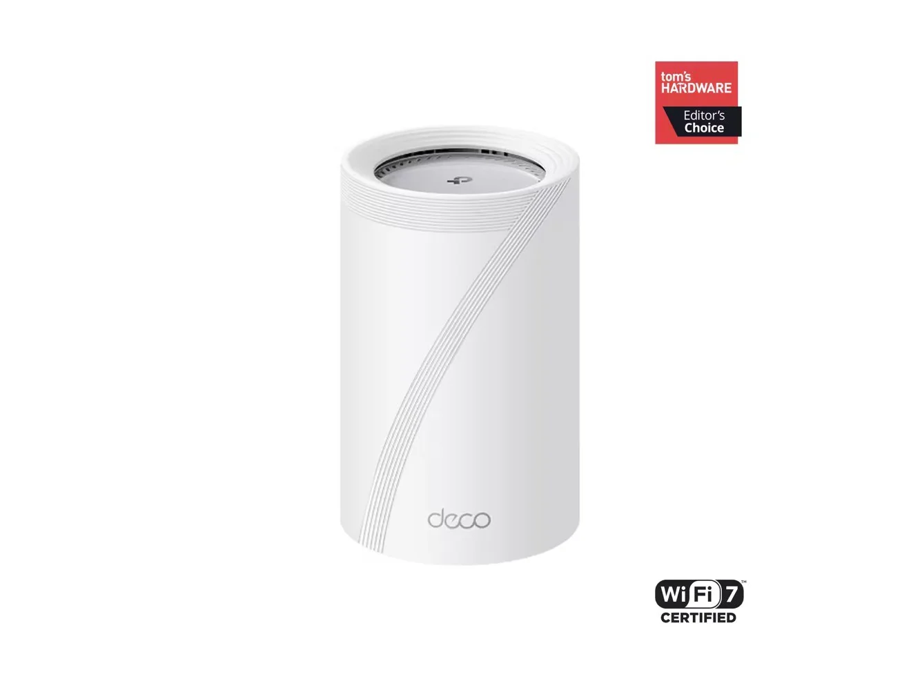 **TP-Link - Deco 7 Pro BE11000 Tri-Band Wi-Fi 7 Whole Home Mesh Router System - Deco BE65 Pro (1-pack) - White**