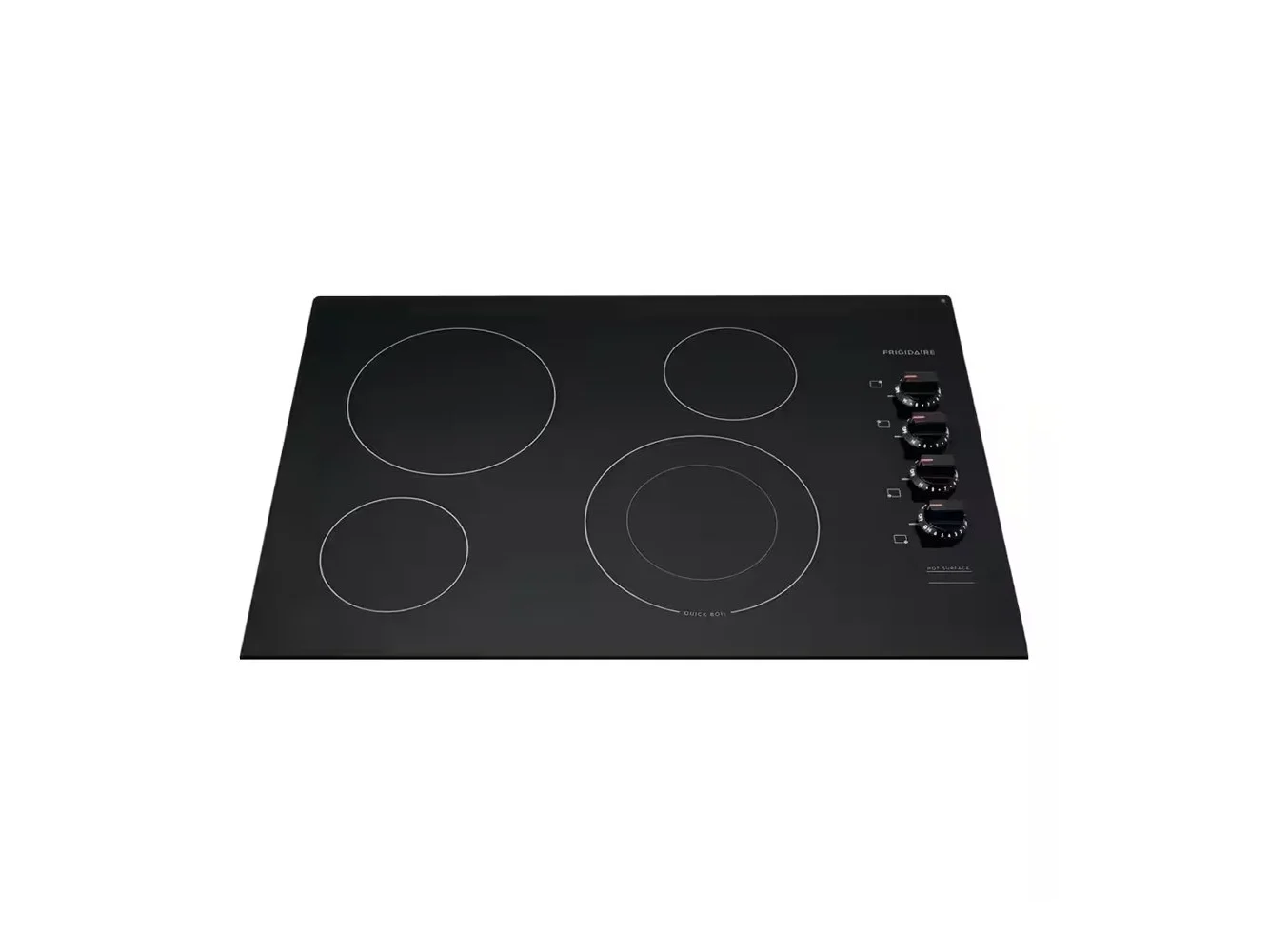 **Frigidaire - 30 in. Wide 4 Elements Built-In Electric Cooktop with Quick Boil and SpaceWise Element - Black**