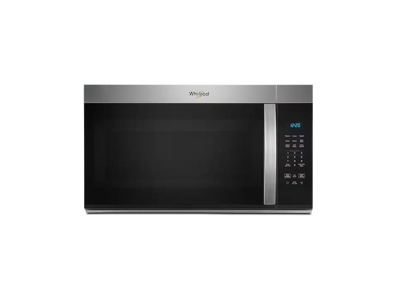**Whirlpool - 1.7 Cu. Ft. Over-the-Range Microwave with 1000-Watts Cooking Power - Stainless Steel**