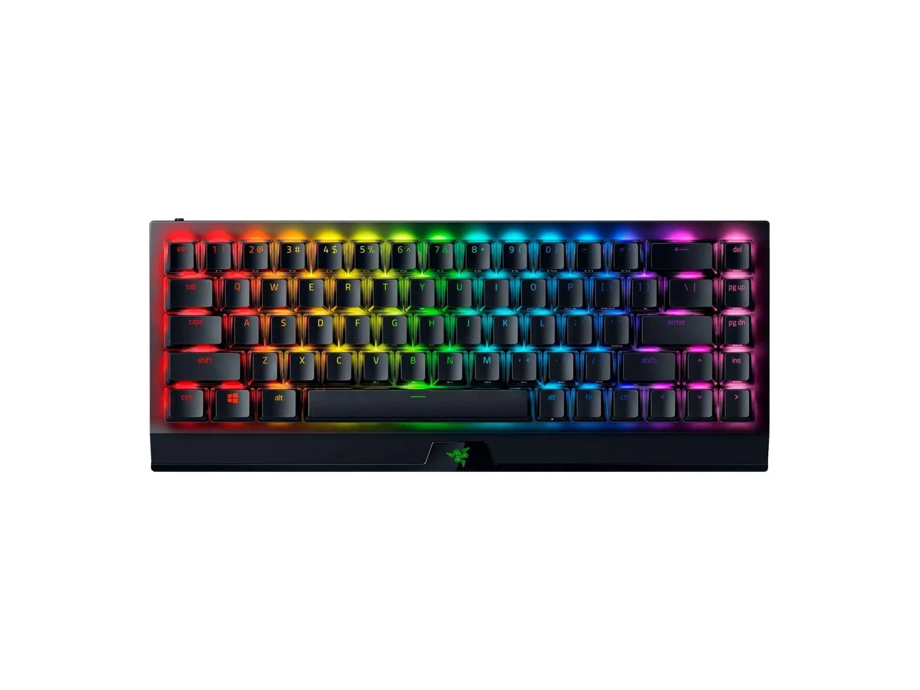 **Razer - BlackWidow V3 Hyperspeed Phantom Edition 65% Mini Wireless Mechanical Gaming Keyboard with Chroma RGB Backlighting - Black**
