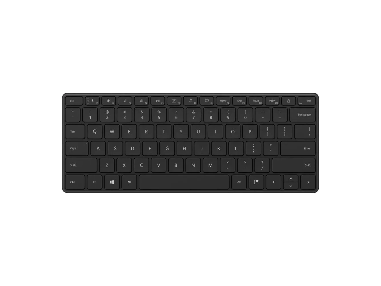**Microsoft - Designer Compact Wireless Keyboard - Matte Black**