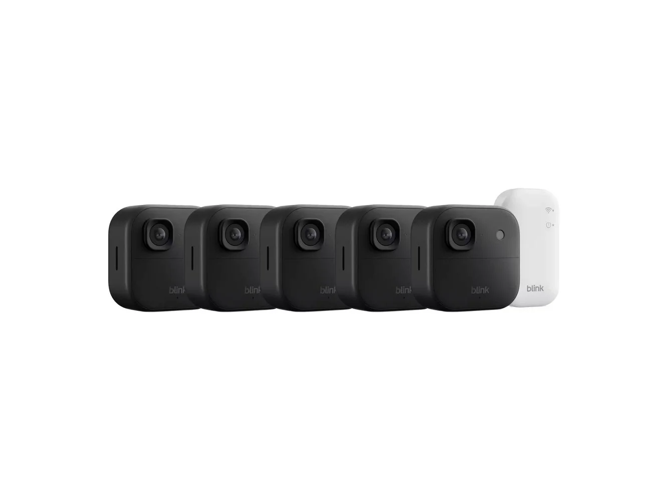 **Blink - Outdoor 2K+ Wireless Smart Security Camera, 2K video, Two-way audio w/ noise cancellation, Smart detection - 5CAM - Black**
