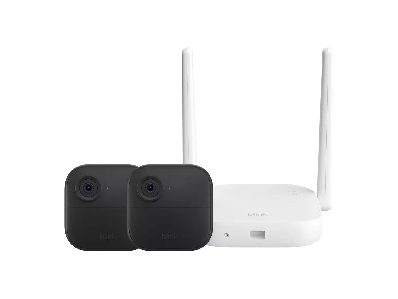 **Blink - Outdoor XR+ — Extended Range Battery-Powered Outdoor 4 Camera with 10x security coverage — 2 camera system - Black**
