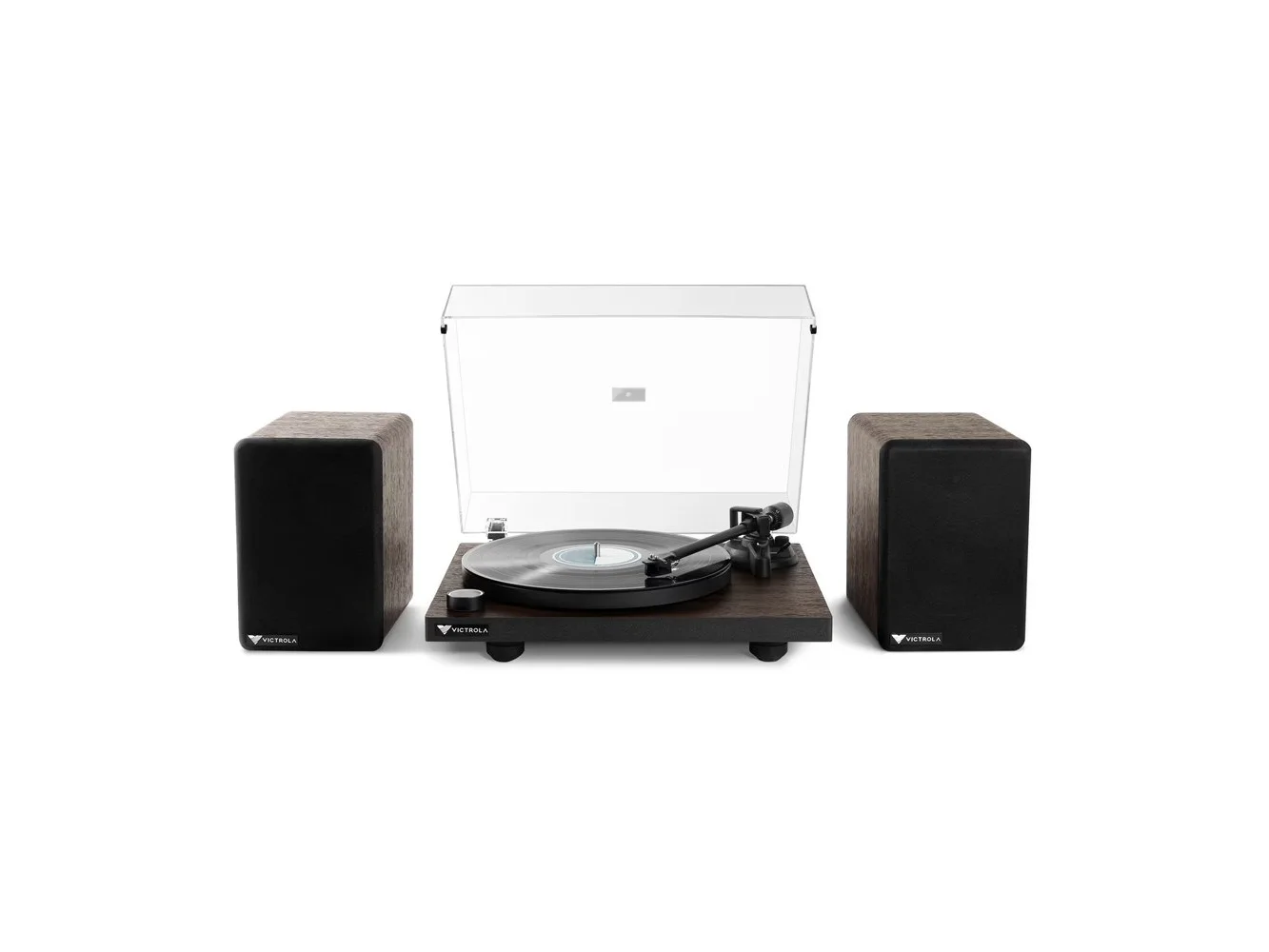 **Victrola - Premiere T1 Turntable System - Espresso**
