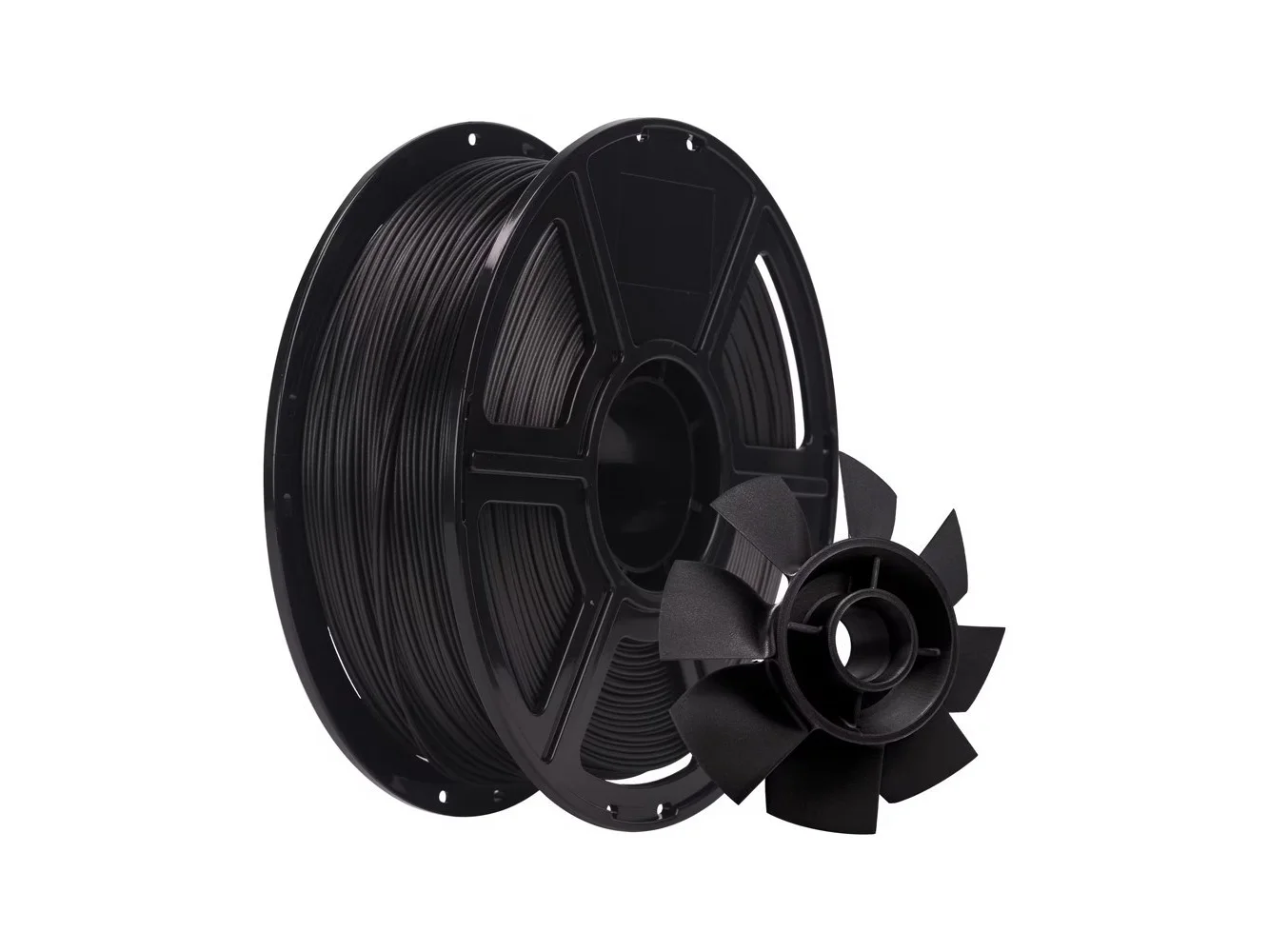 **Flashforge - Carbon Fiber PETG 3D Printer Filament-1.75mm-1kg (2.2 lbs) Spool - Black**