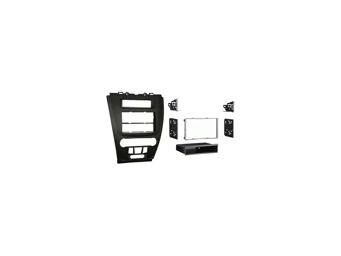 **Metra - Dash Kit for Select 2010-2012 Ford Fusion DIN DDIN - Black**