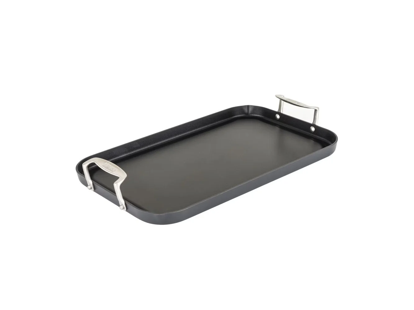 **Viking - Hard Anodized Double Burner Nonstick Griddle - Black**