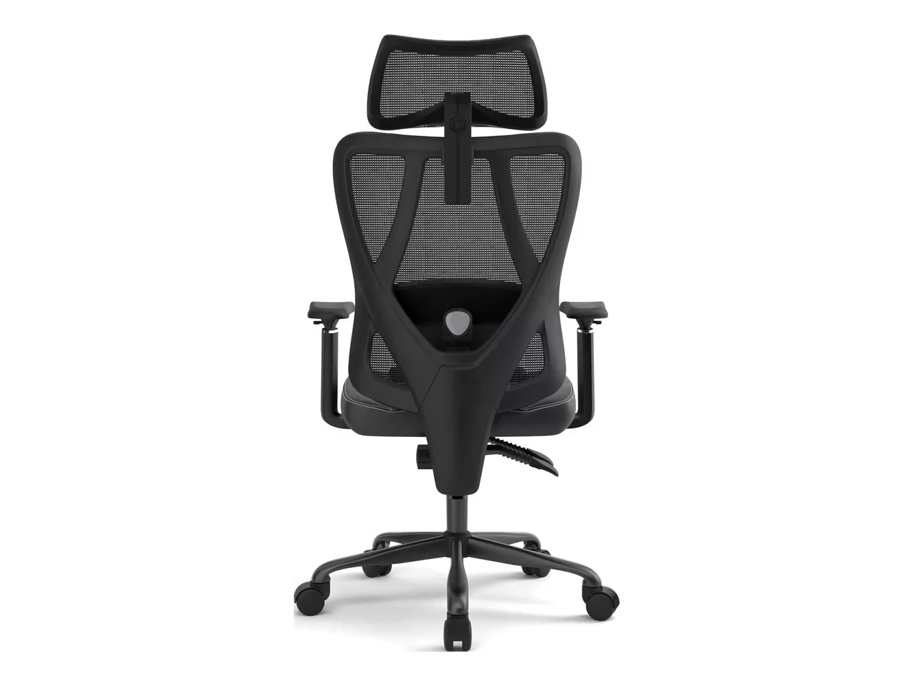 **ACGAM - Ergonomic Mesh Office Chair with Adjustable Lumbar Support & Armrests, 3D Headrest, Reclining Computer Desk Chair - Black**