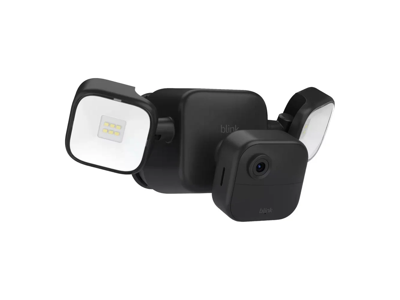 **Blink - Outdoor 4 Floodlight Camera — Wireless smart security camera, 700 lumens, two-year battery, Sync Module Core incl - Black**