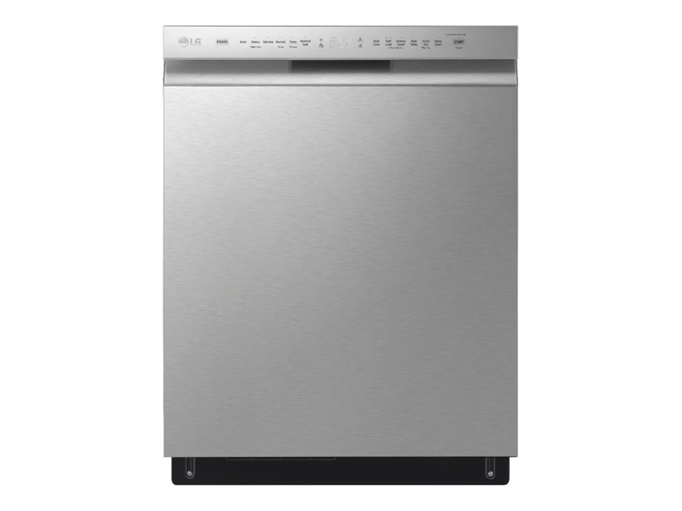 **LG - 24-in Front Control Built-In Stainless Steel Tub Dishwasher with 3rd Rack, Quadwash, and 48dBA - Stainless Steel**