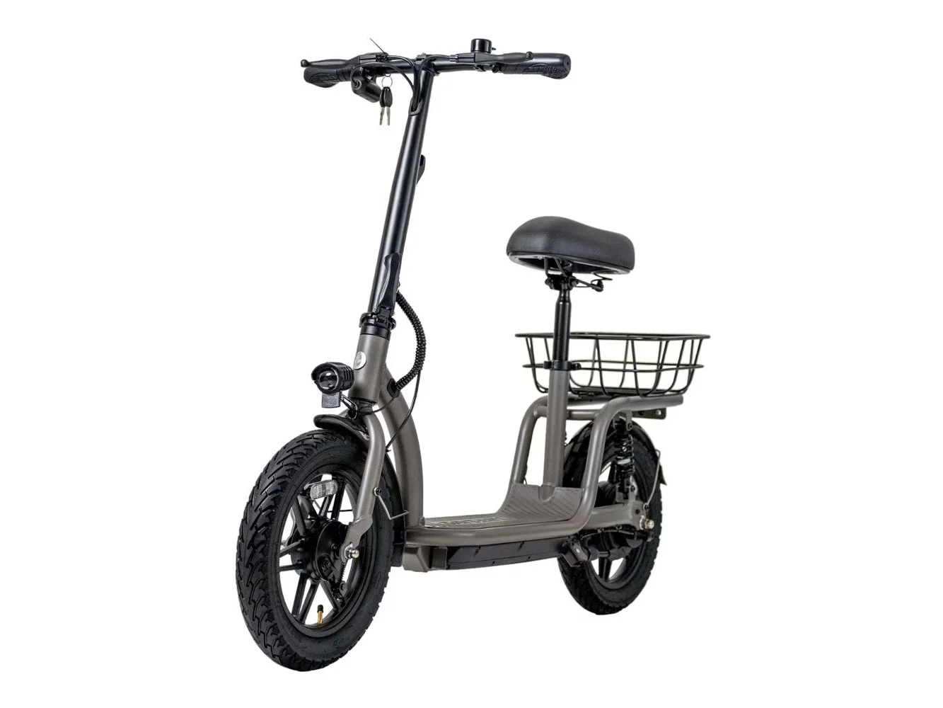 **GoTrax - FLEX VOYAGER Electric Scooter w/16mi Operating Range & 15.5mph Max Speed - Gray**
