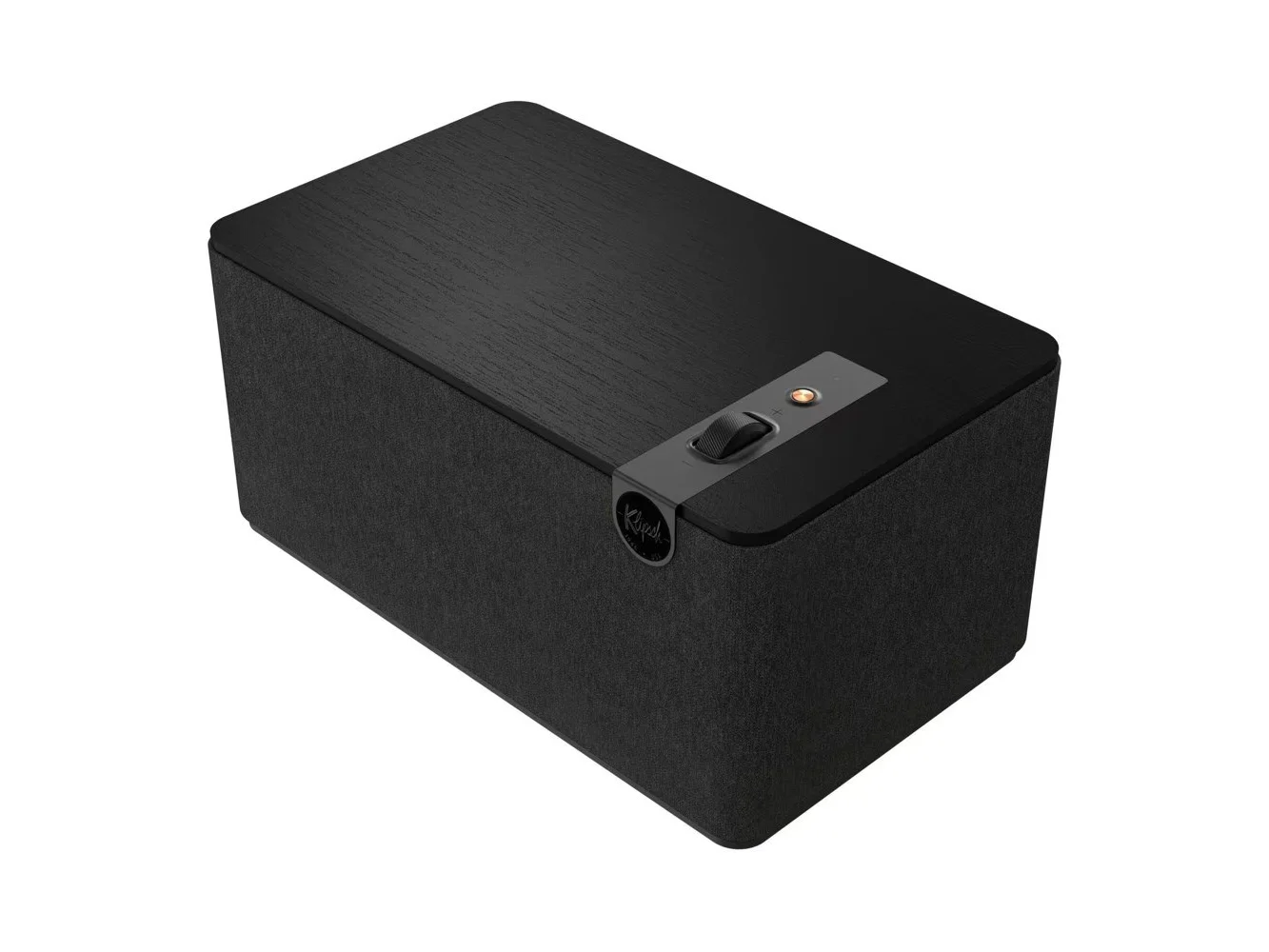 **Klipsch - The Three Plus Premium Tabletop Bluetooth Speaker with Broadcast Mode - Matte Black**