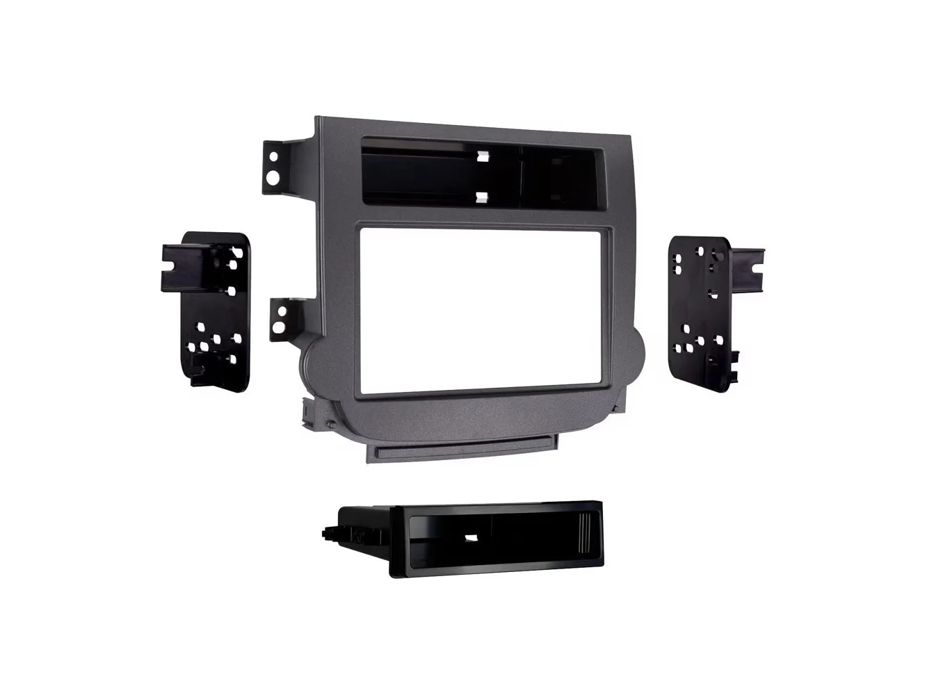 **Metra - Dash Kit for Select 2013-2016 Chevrolet Malibu DIN DDIN - Gray**