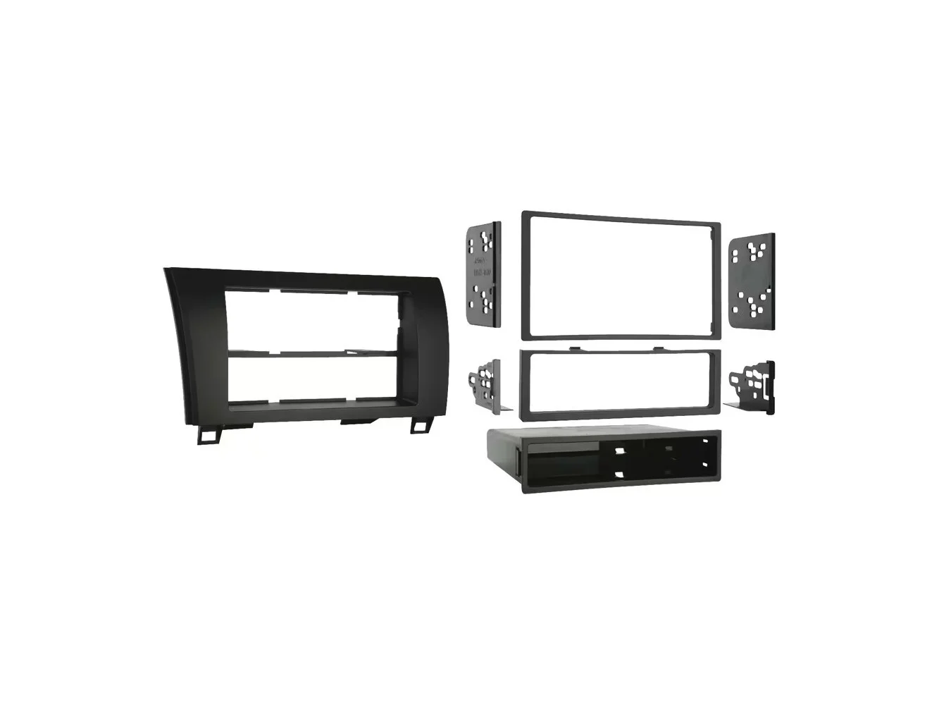 **Metra - Dash Kit for Select 2007-2023 Toyota Tundra DIN DDIN - Black**