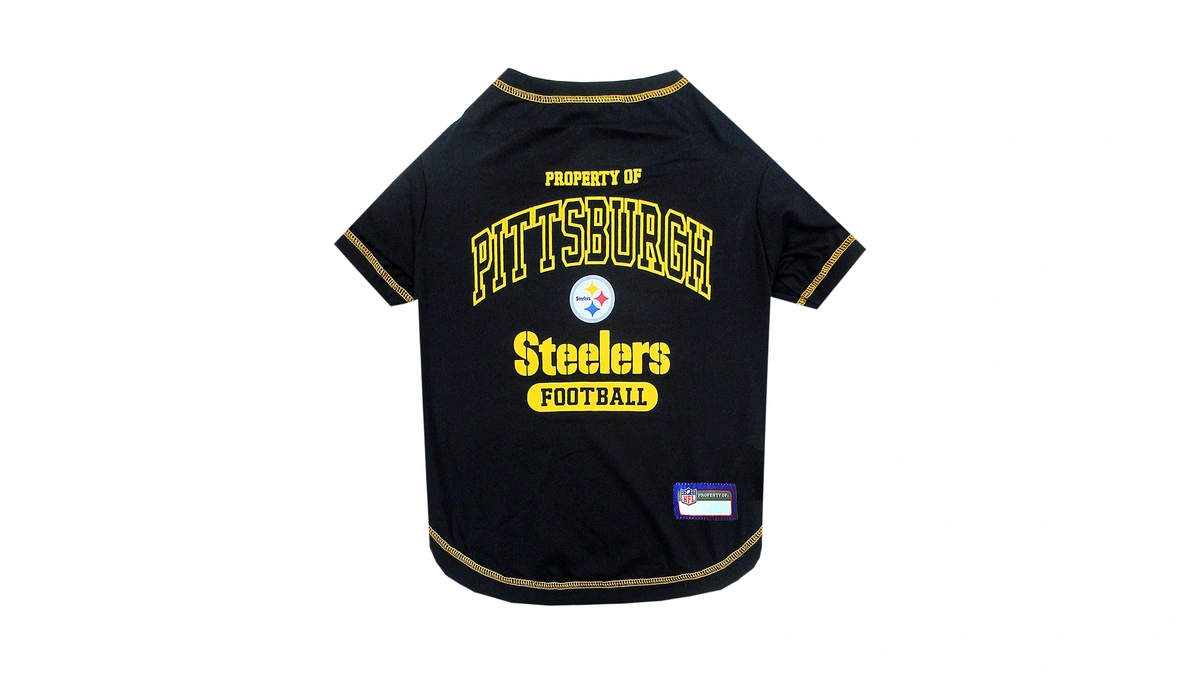 Nfl Pittsburgh Steelers Dog T-shirt Medium. - Licensed Shirt For