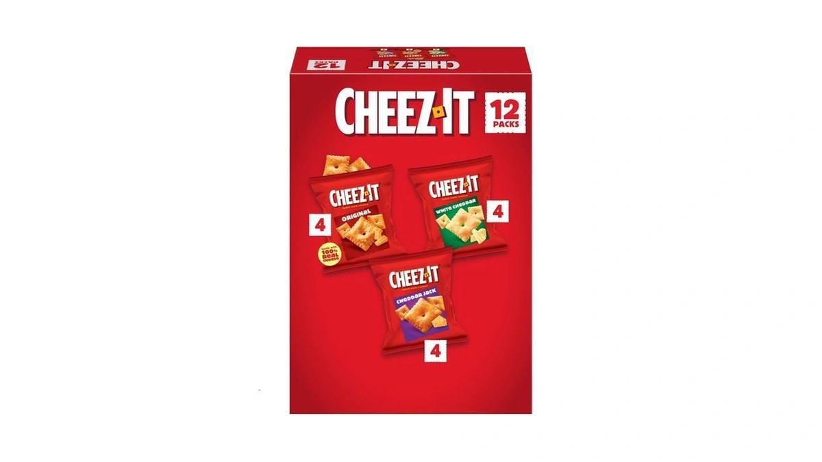 Cheez-it Cheese Crackers, Baked Snack Crackers, Lunch Snacks, Variety Pack,