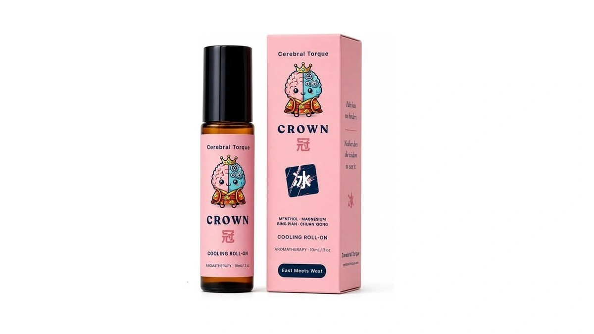 Cerebral Torque's Crown Cooling Migraine And Muscle Roll-on - Menthol,