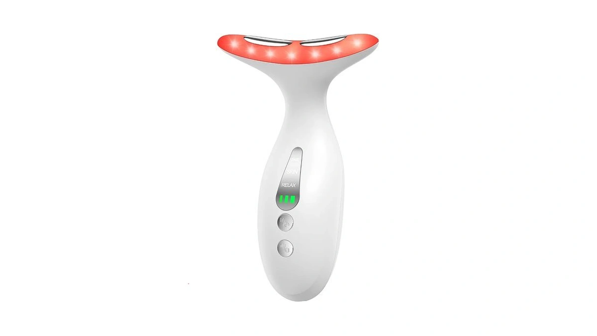 Neck Massager — Portable Facial/neck Massager With Constant Temperature Heat