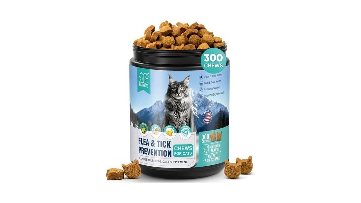 Flea Treatment For Cats-300 Treats Natural Flea And Tick Prevention