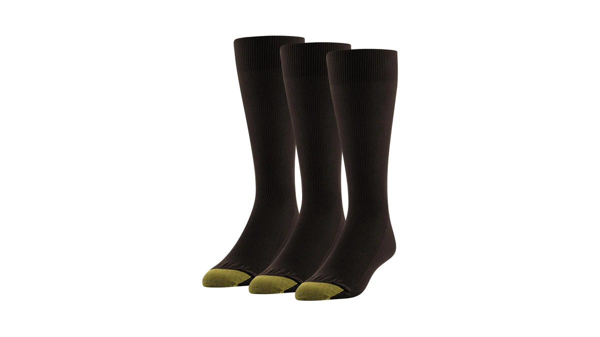 Goldtoe Men Metropolitan Crew Dress Socks -pa...