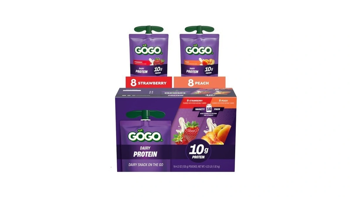 Gogo 10g Protein Dairy Snack Variety Pack, 4.2 Oz Pouches,
