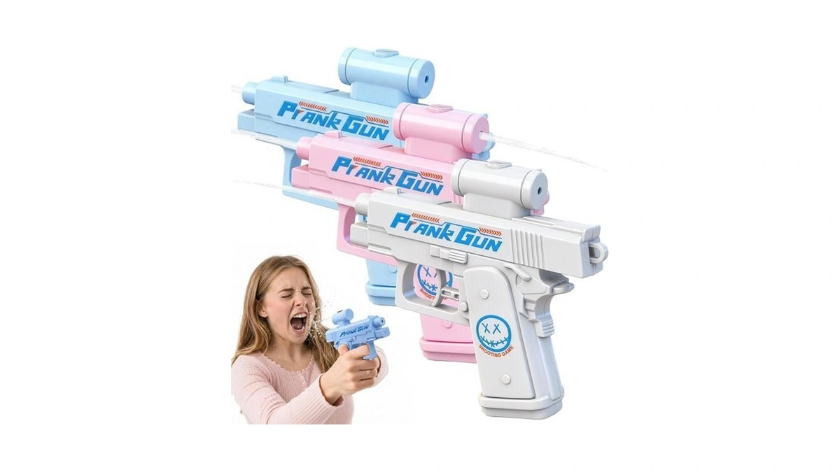 3 Pcs Prank Water Gun - Two-way Squirt Gun With