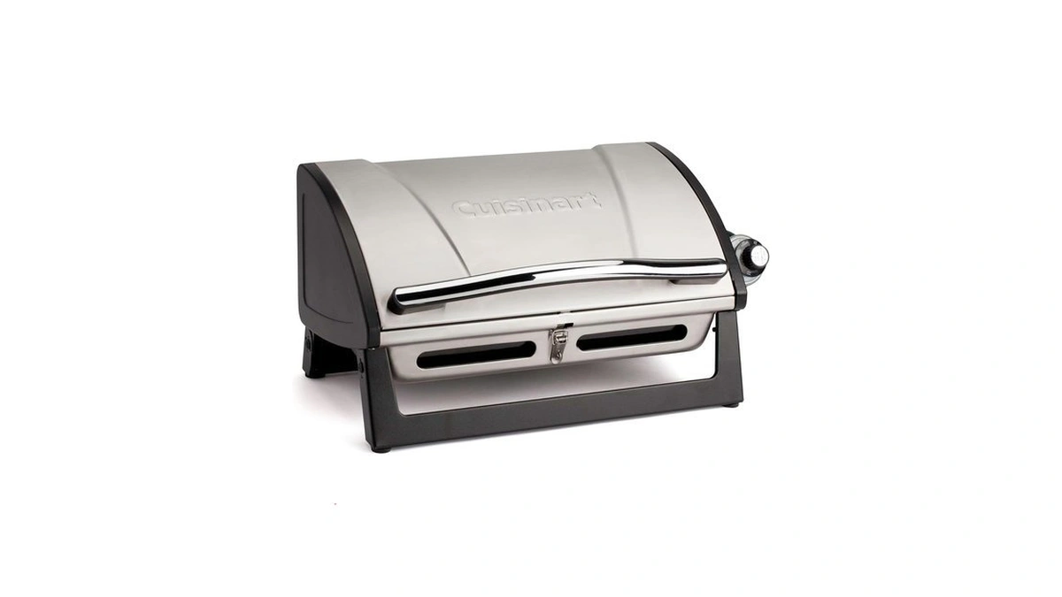 Cuisinart Gas Grill With Locking Lid, Portable, 8,000 Btu, 10